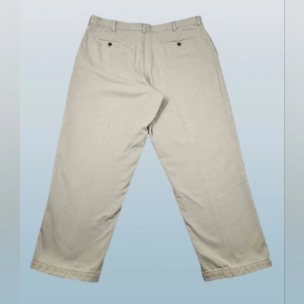 L.L. Bean Light Tan‎ Khaki Pants with Plaid Flannel Lining